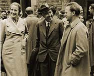 Elizabeth and Werner Heisenberg standing with Neils Bohr in Copenhagen, 1937 - Photo courtesy of Jochen Heisenberg