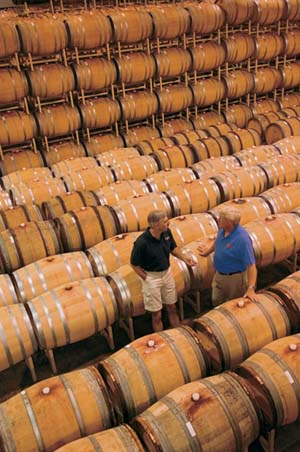 Wine barrells