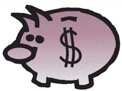 Piggy Bank, illustration by Bridget Finnegan