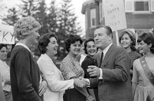 Rockefeller and students