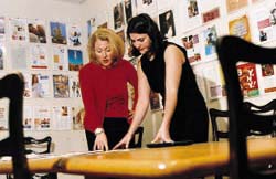 Ellen Kunes with managing editor Jennifer Barnett